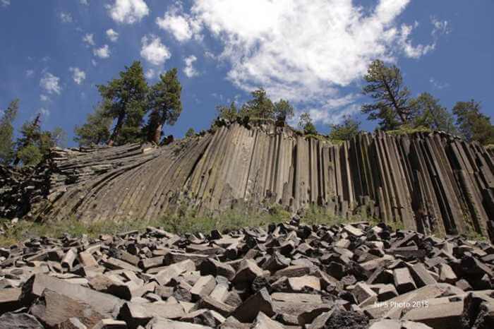 Devils Postpile in Mammoth Lakes