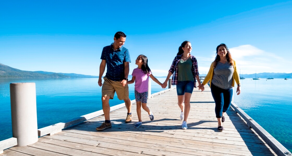 Family at Valhalla Pier