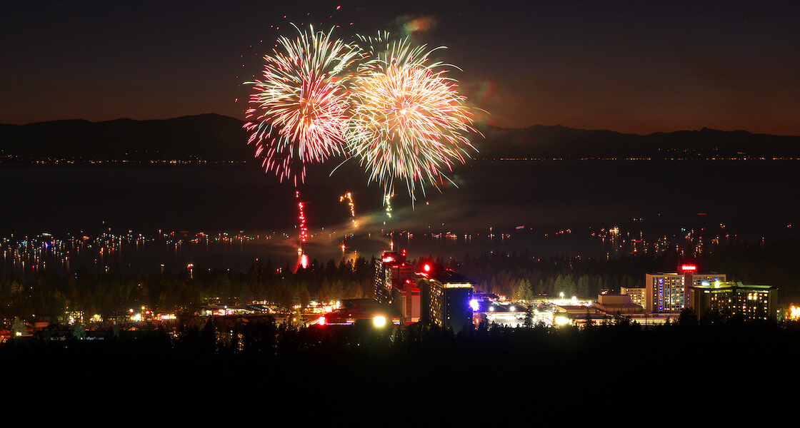 Lights on the Lake Firework show in South Lake Tahoe