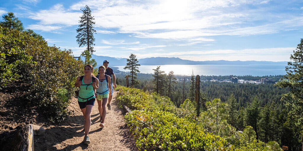 Hiking on Van Sickle Trail in South Lake Tahoe