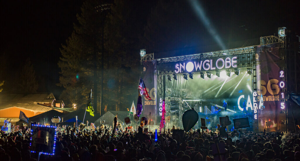 The main stage at Snowglobe Music Festival