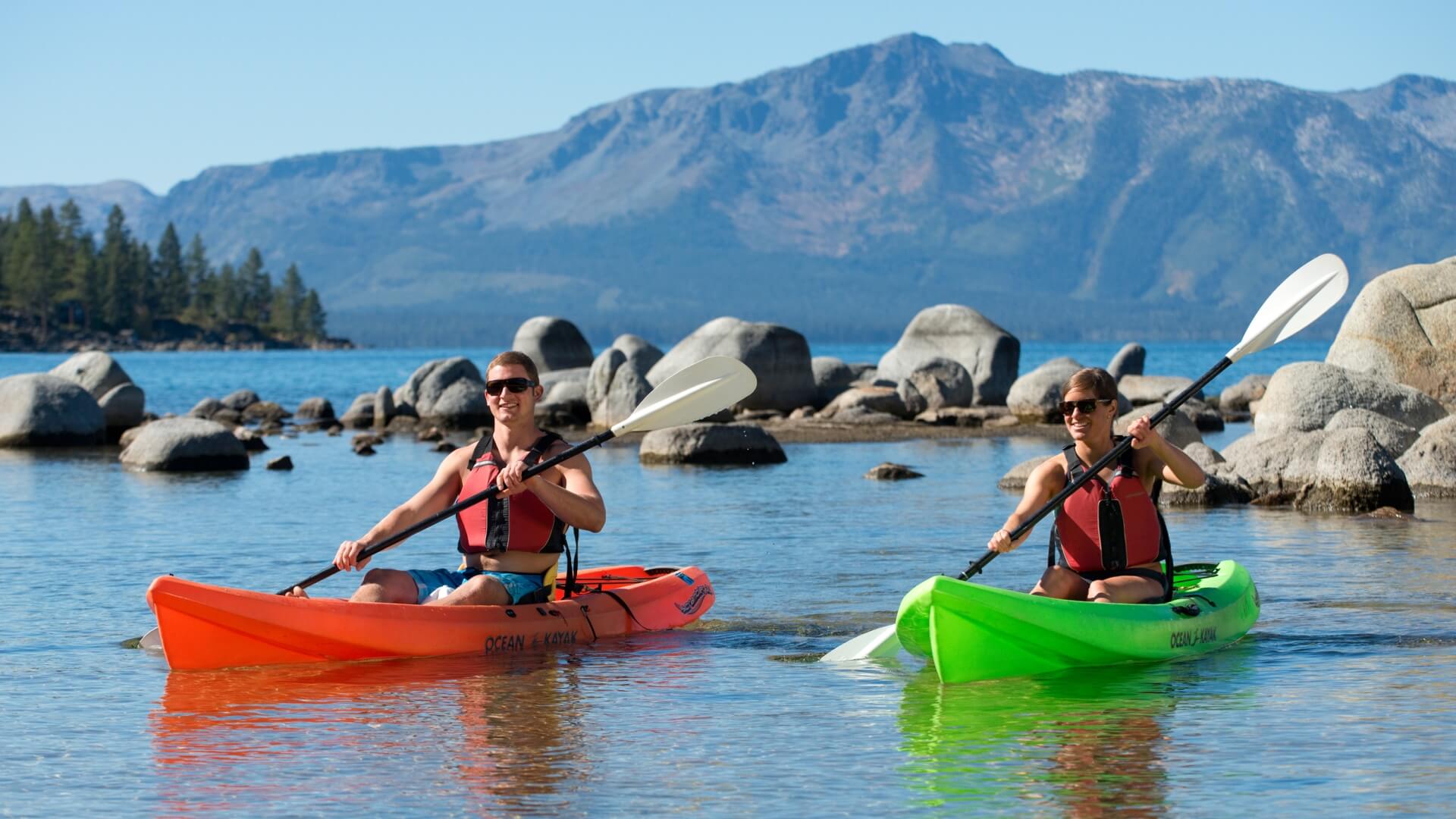 Canoagem no Zephyr Cove Resort