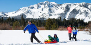 Snow Play Lake Tahoe - Family Sledding