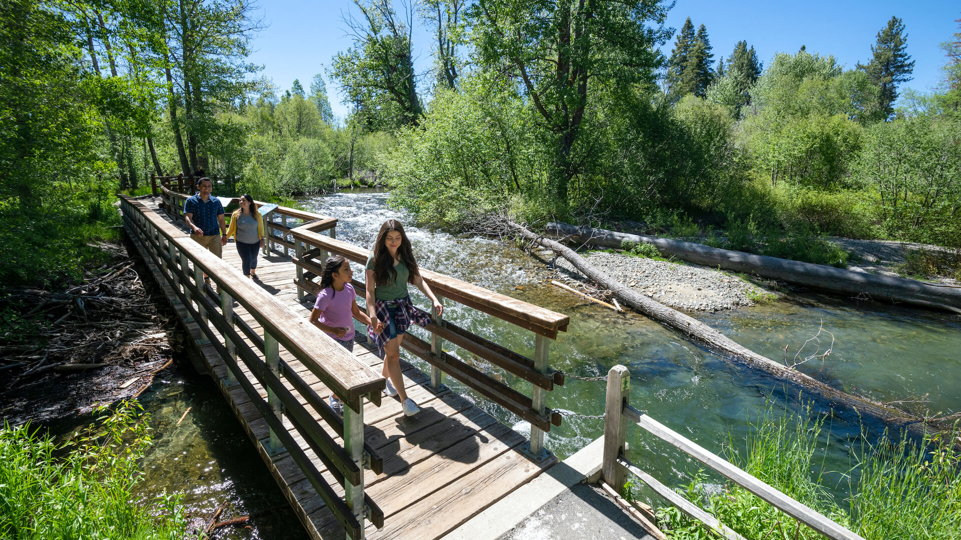 Family exploring Taylor Creek - Rachid Dahnoun / LTVA