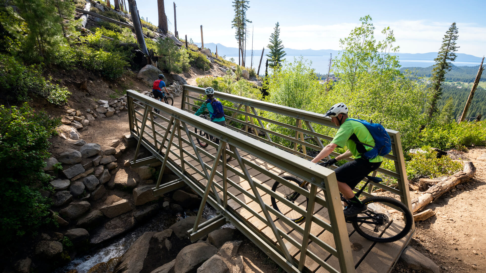 Mountain Biking on Van Sickle Trail - Rachid Dahnoun / Lake Tahoe Visitors Authority