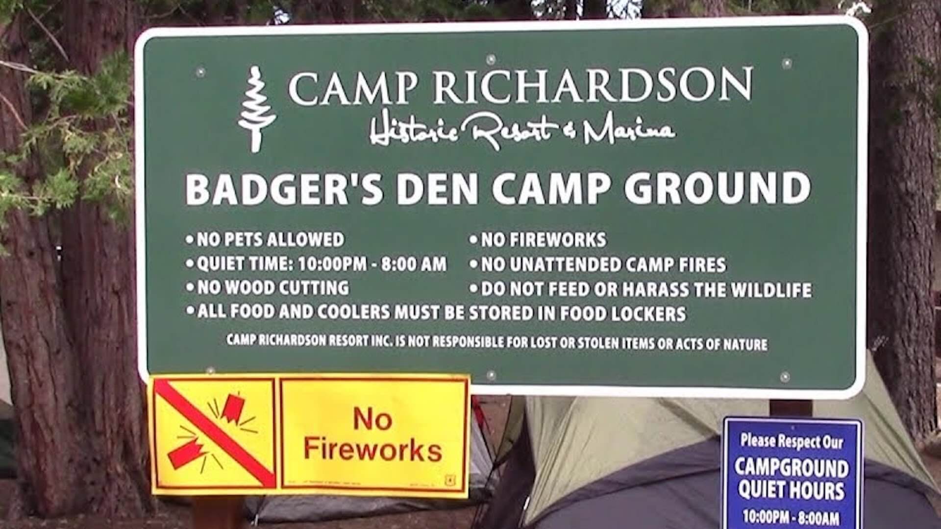 Campgrounds and Cabins at Camp Richardson Resort at Lake Tahoe
