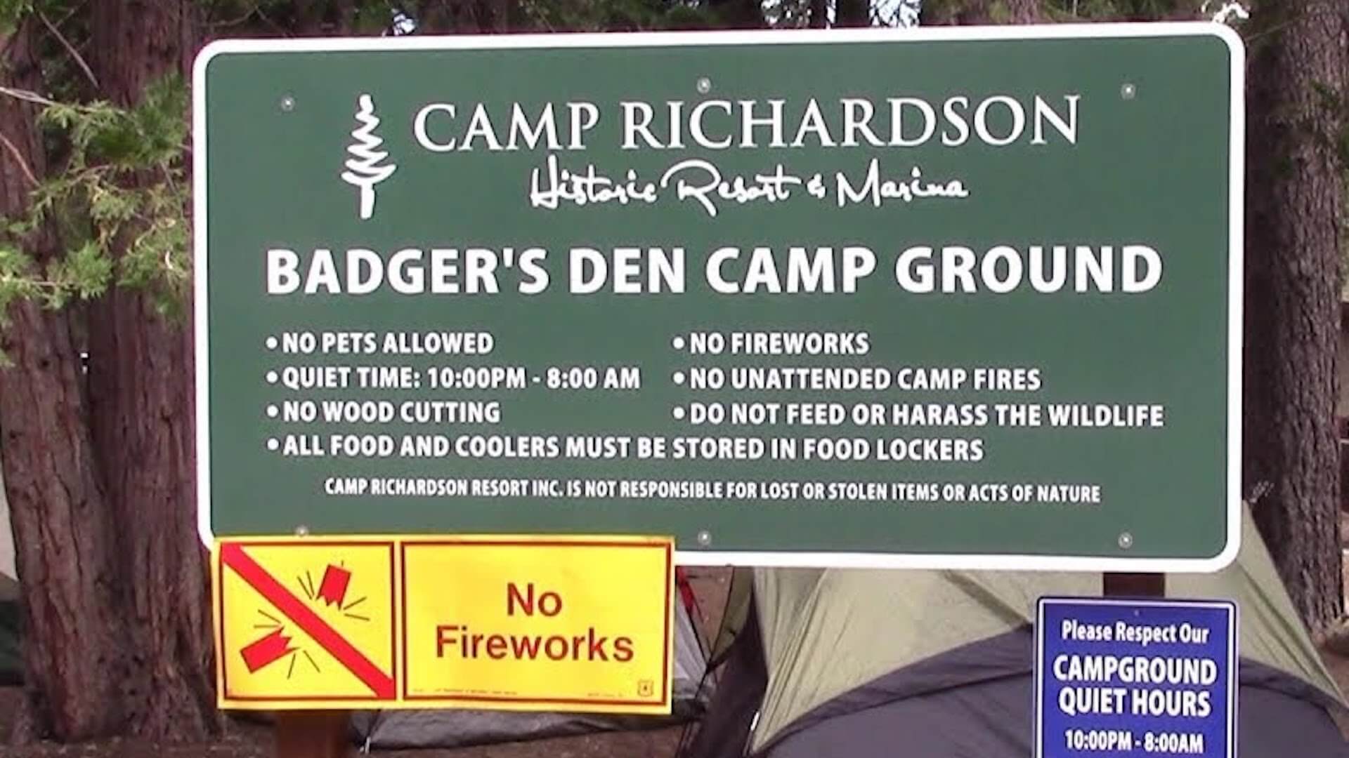 are dogs allowed at camp richardson