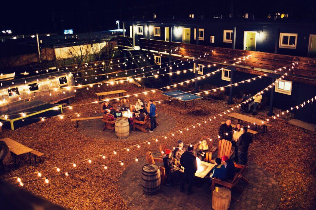 Beer Garden at Basecamp Hotel Lake Tahoe