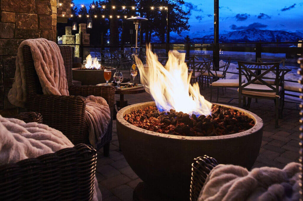 Fire Pit at Jimmy's Restaurant at the Landing Resort