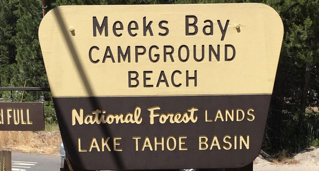 Meeks Bay Campground at Lake Tahoe
