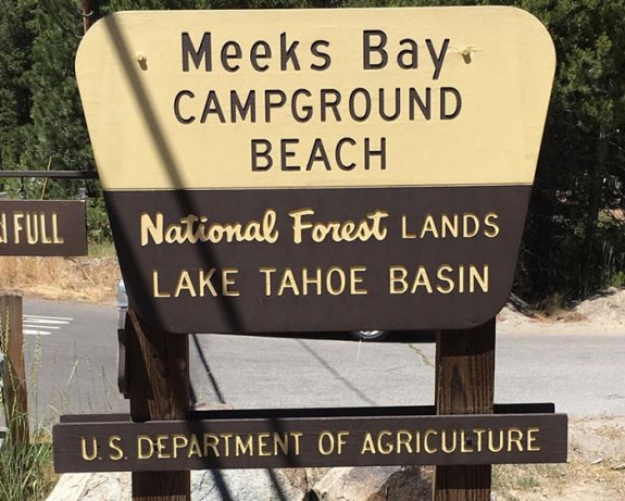 Meeks Bay Campground at Lake Tahoe