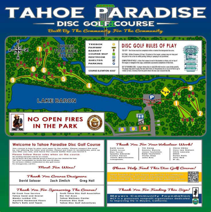 Map of the Park - Paradise Park