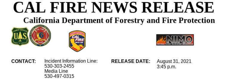 Cal Fire News Release