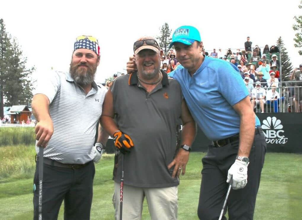 Kevin Nealon Larry the Cable Guy at Celebrity Golf Lake Tahoe