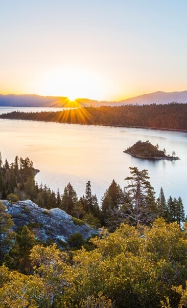 Sunrise at Emerald Bay Lake Tahoe
