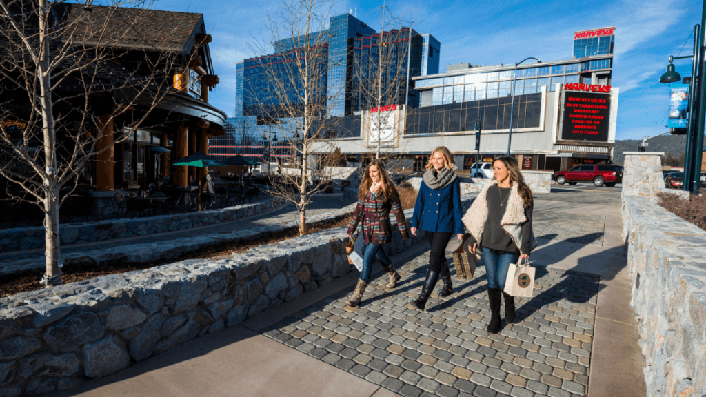 Three women shopping near Stateline