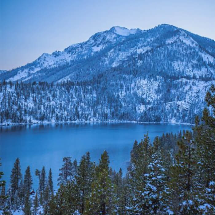 Winter Lake Tahoe via Kyle Robertson Instagram