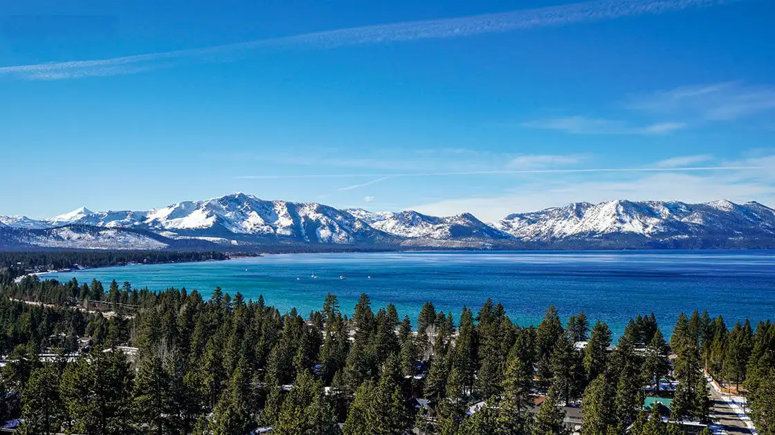 Winter Lake Tahoe webcam