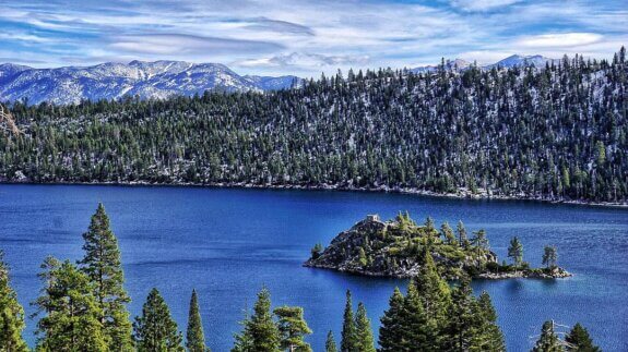 Fannette Island in Emerald Bay Lake Tahoe