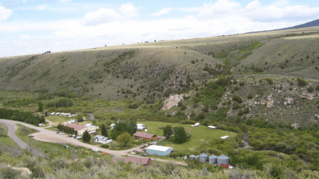 A View of the Hotsprings from a Surrounding Ridge | Photo: Green Canyon Hotsprings