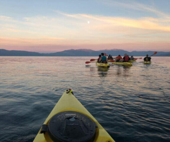 Full Moon Kayak Tour Lake Tahoe