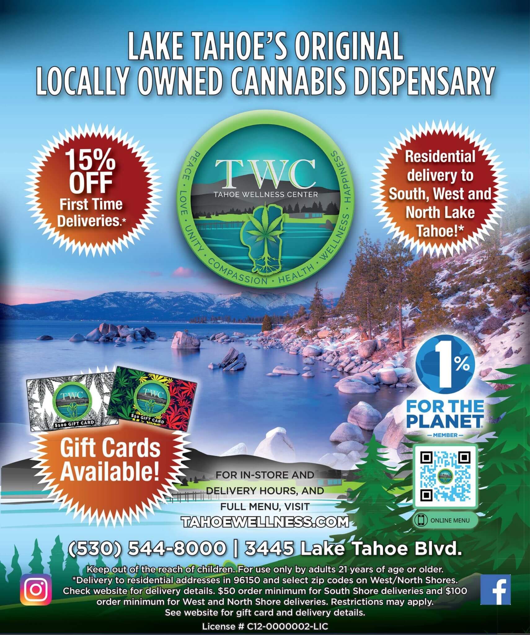Tahoe Wellness Center Cannabis Dispensary Visit Lake Tahoe