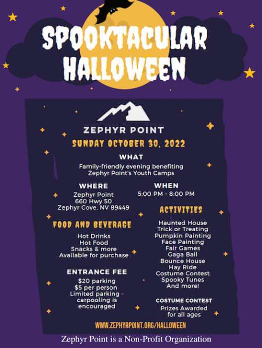 Spooktacular Halloween at Zephyr Point Lake Tahoe