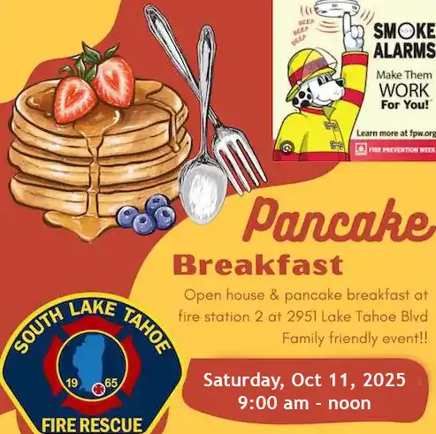 South Lake Tahoe Fire Rescue Pancake Breakfast Open House