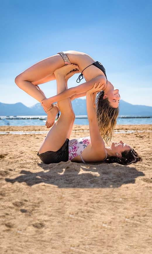 Yoga on the beach
