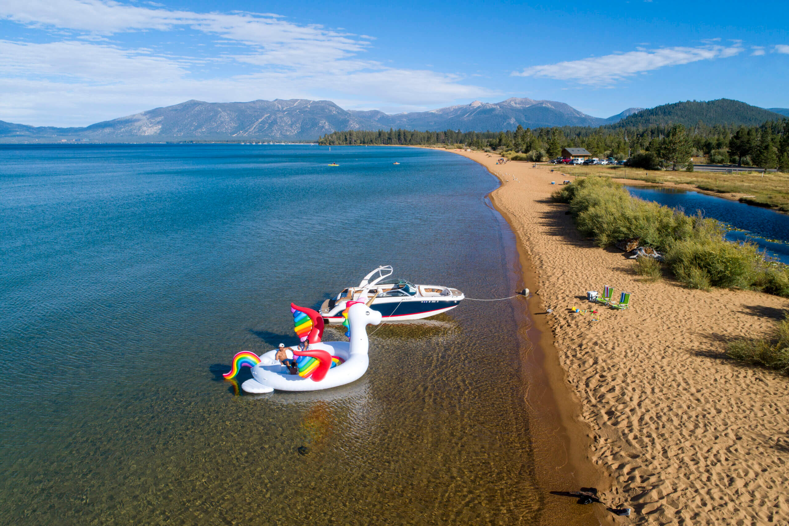 Family Fun on the Beach Lake Tahoe