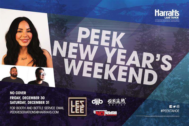 Peek Nightclub at Harrah's Lake Tahoe New Year's Weekend Party