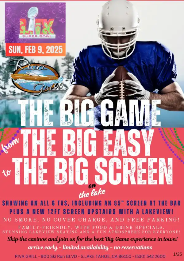 The Big Game Riva Grill Lake Tahoe