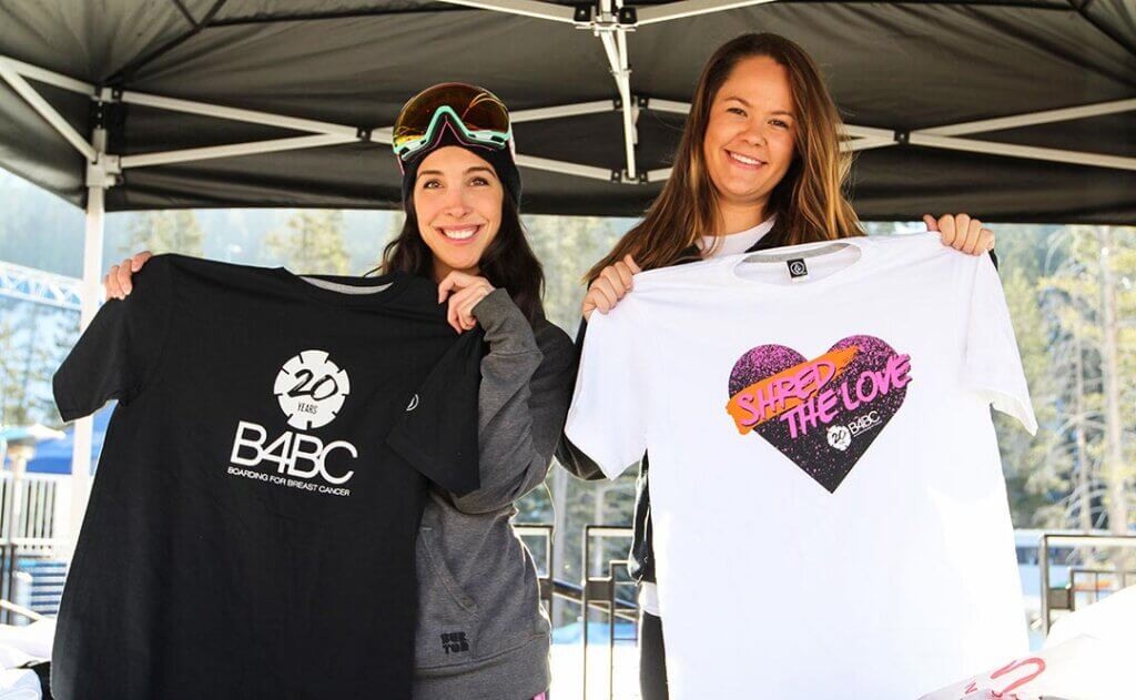 Boarding for Breast Cancer Sierra at Tahoe