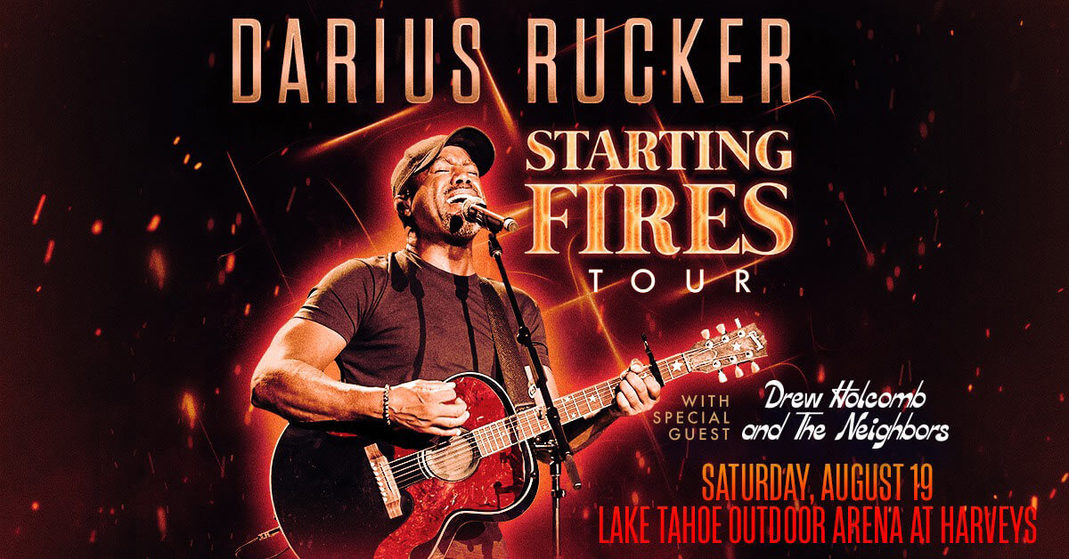 Darius Rucker Starting Fires Tour Lake Tahoe Outdoor Arena at Harveys