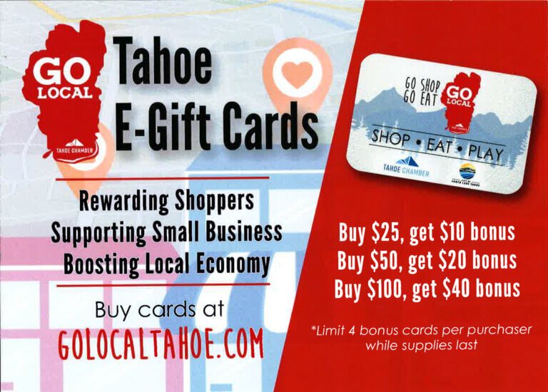 Go Local Tahoe E-Gift Cards