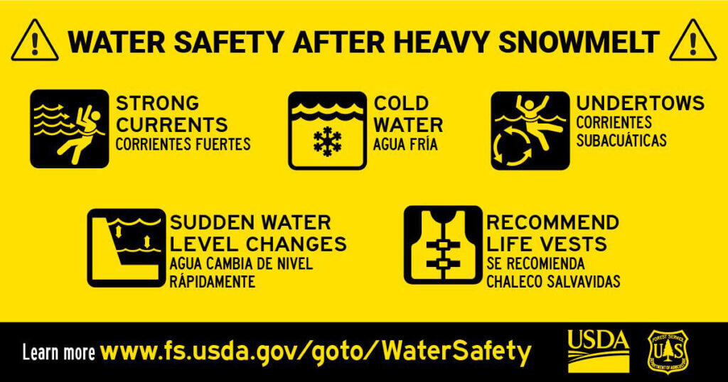 Water safety after heavy snowmelt