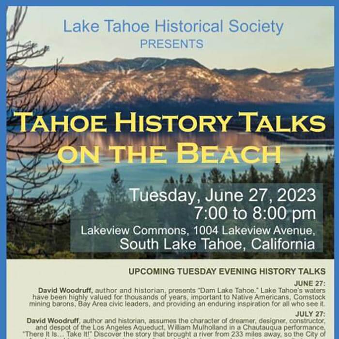 Lake Tahoe History Talks at The Beach - Visit Lake Tahoe