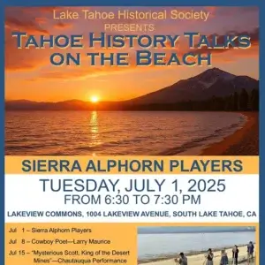 History talks on the Beach Lake Tahoe