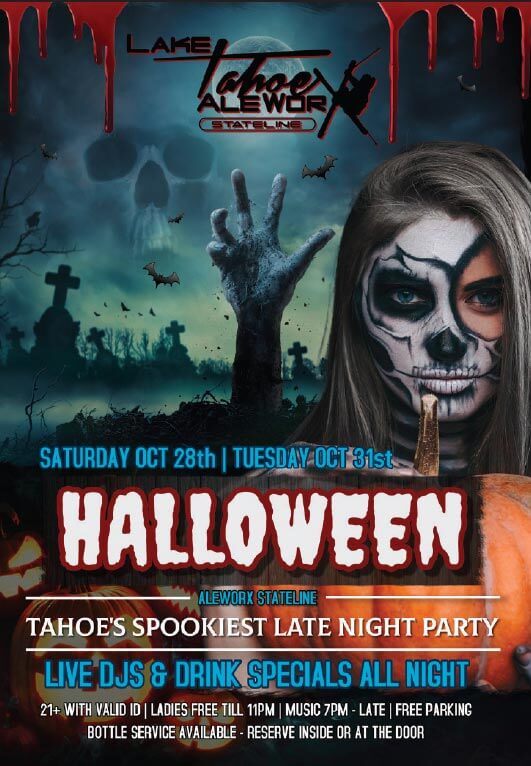 Lake Tahoe AleWorX Halloween Party Stateline NV