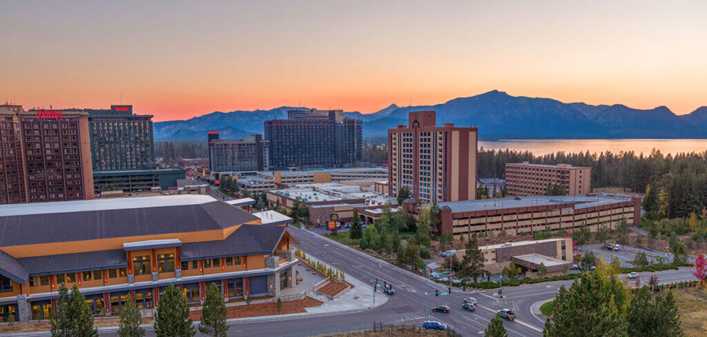 Visit Lake Tahoe Casino Corridor Event Center Sunset