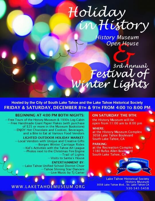 Winter Festival of Lights and Holiday in History Lake Tahoe