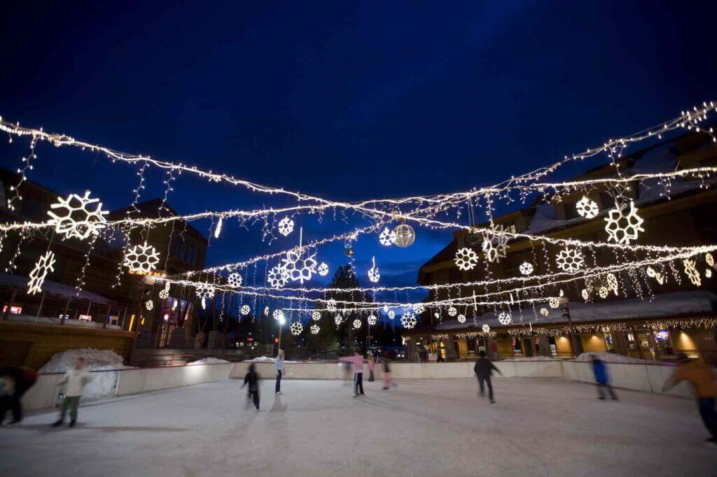 Ice Skating Heavenly Village Lake Tahoe