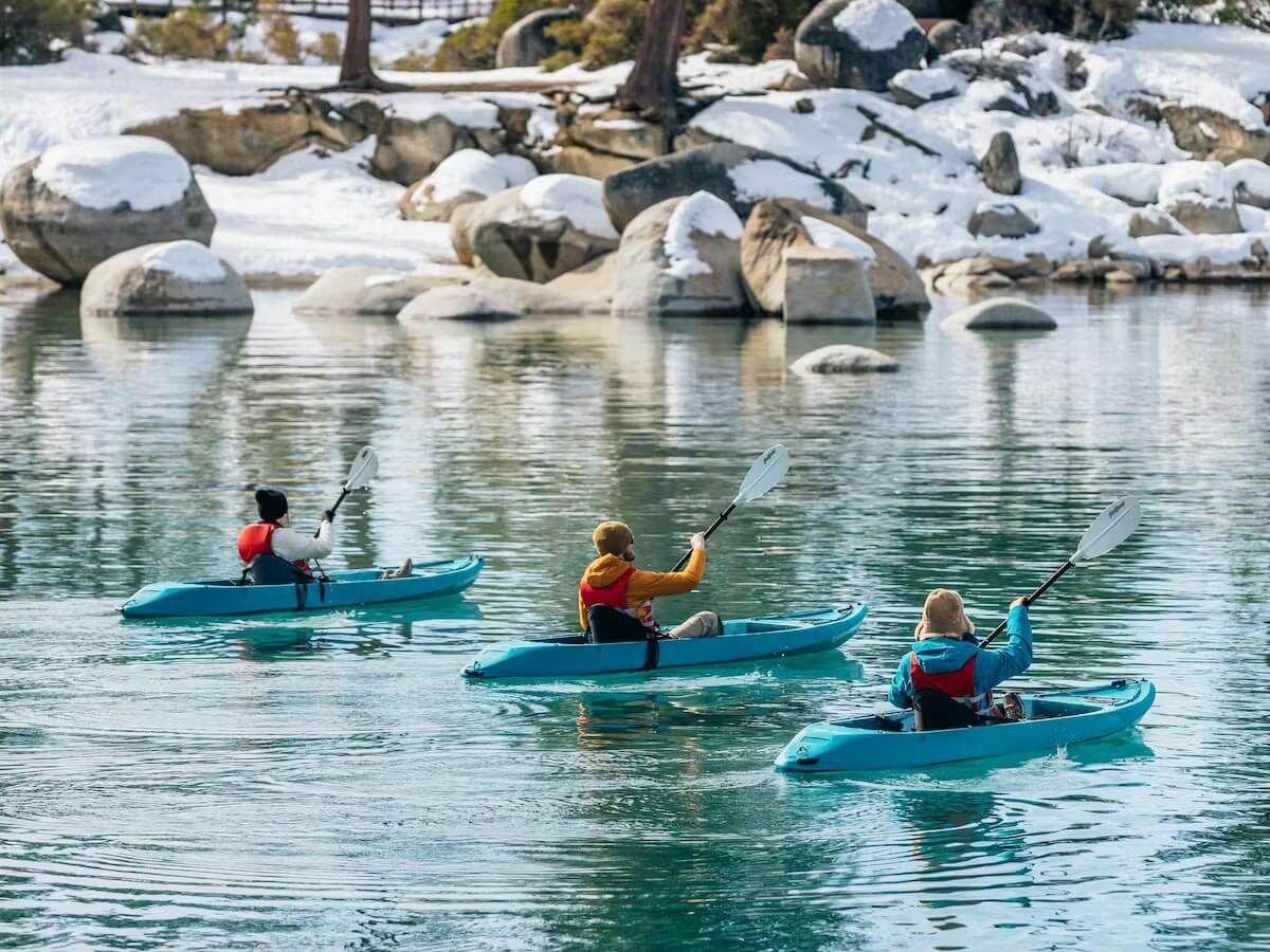Polar Paddle Winter Clear Bottom Kayak Tour Tahoe