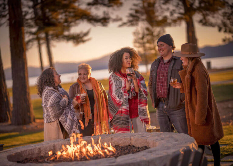 group by firepit in lake tahoe