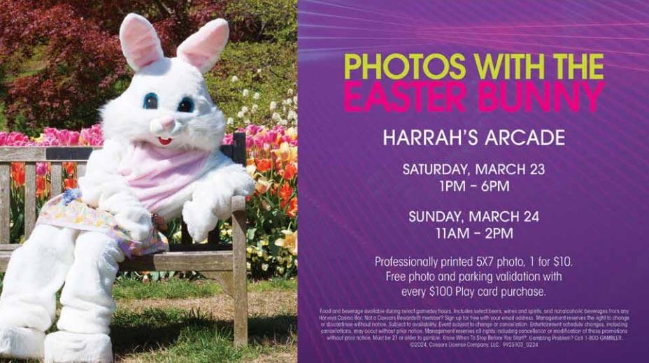 Photos with the Easter Bunny Harrah's Lake Tahoe