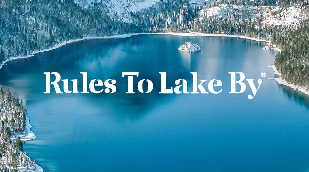 Rules to Lake By Winter Graphic