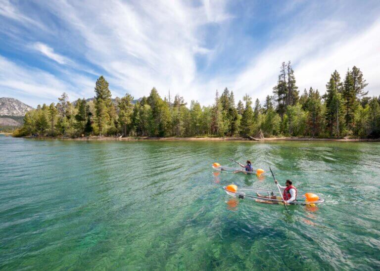 people kayaking south lake tahoe