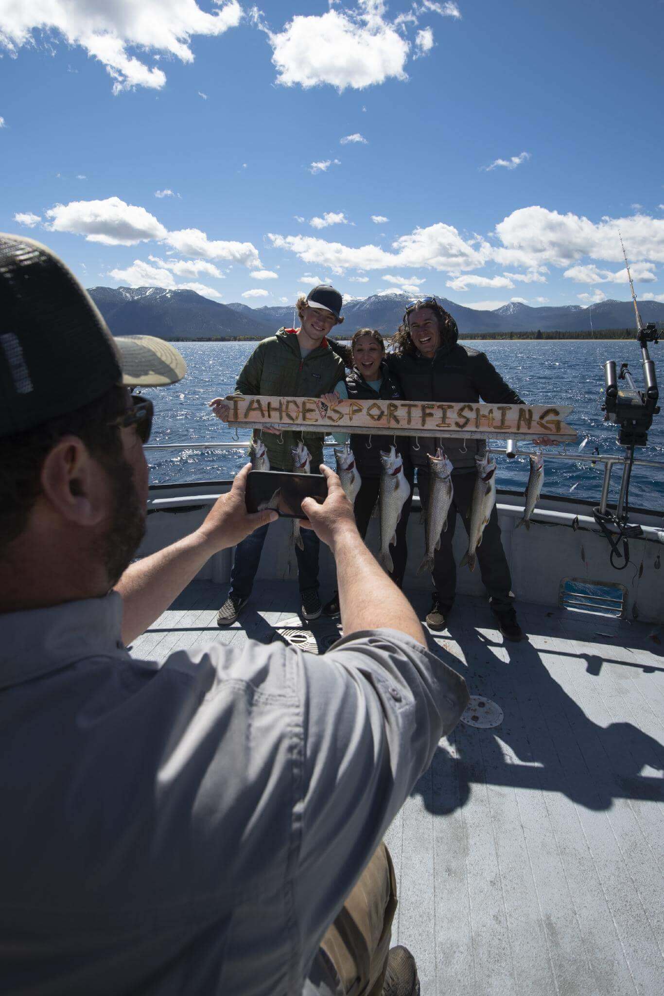 group fishing in lake tahoe