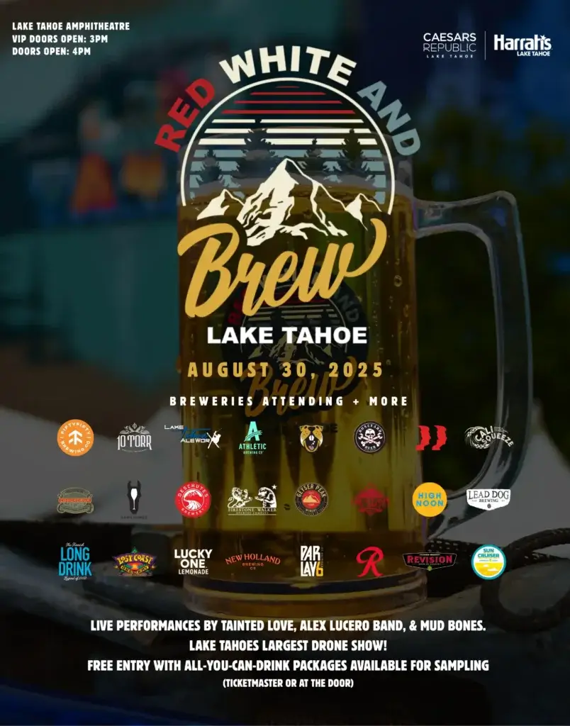𝗥𝗲𝗱, 𝗪𝗵𝗶𝘁𝗲, & 𝗕𝗿𝗲𝘄 𝗙𝗲𝘀𝘁𝗶𝘃𝗮𝗹 at Caesars Republic Lake Tahoe