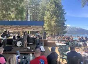 Live Music outside at the Grove at Camp Richardson Resort Lake Tahoe